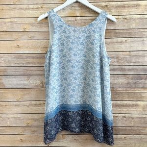 Max Studio Sleeveless Printed Trapeze Blouse Size Medium NWT